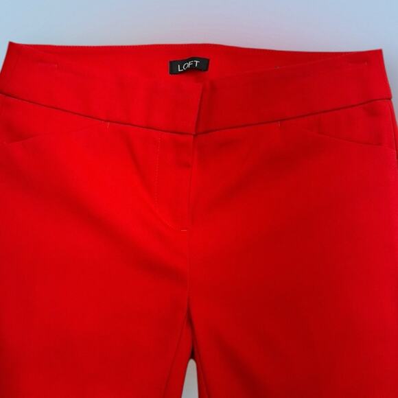 LOFT Women’s 0 Red MARISSA SKINNY Pant - Picture 1 of 5